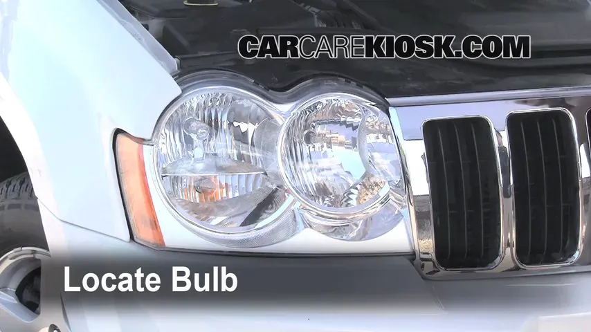 2005 Jeep Grand Cherokee Limited 5.7L V8 Lights Highbeam (replace bulb)